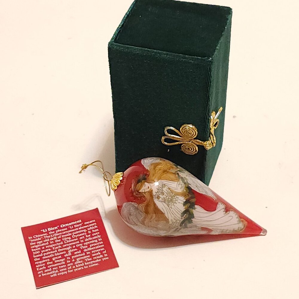LOVELY 2014 Pier One Angel Li Bien Ornament Tear Drop Christmas Ornament